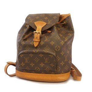 Auth Louis Vuitton Montsouris MM monogram discontinued backpack